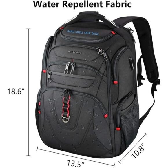 TSA Friendly Travel LaptopBackpack 17.3inch XL Computer Backpack Water-Repellent - Picture 2 of 7